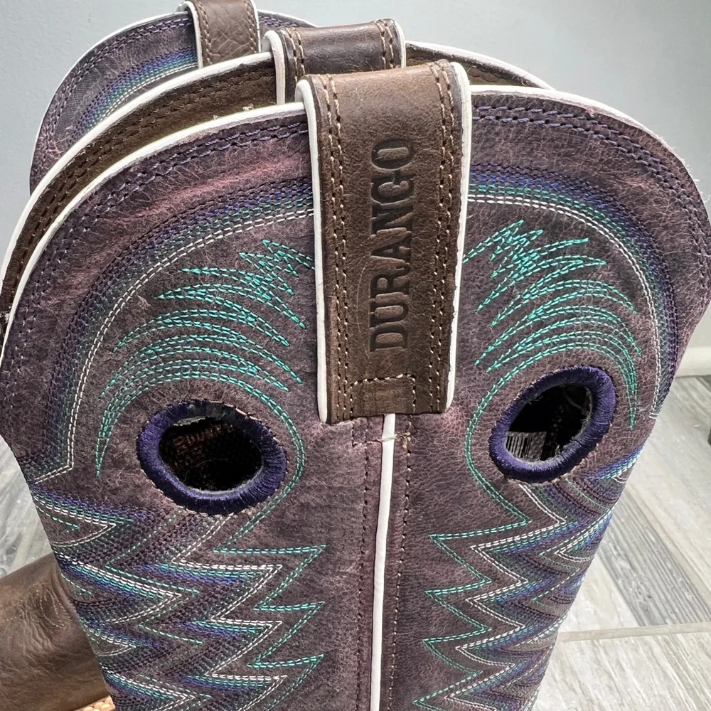 DURANGO WOMEN'S LADY REBEL AMETHYST WESTERN PERFORMANCE BOOTS - BROAD SQUARE TOE